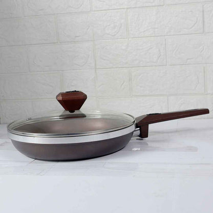 Silverleafs CocoaShield Non-Stick Frypan – 26cm (With Glass Lid)