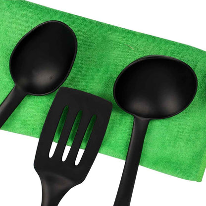 Set of 3 Nylon Spatula and Soup Spoon Set