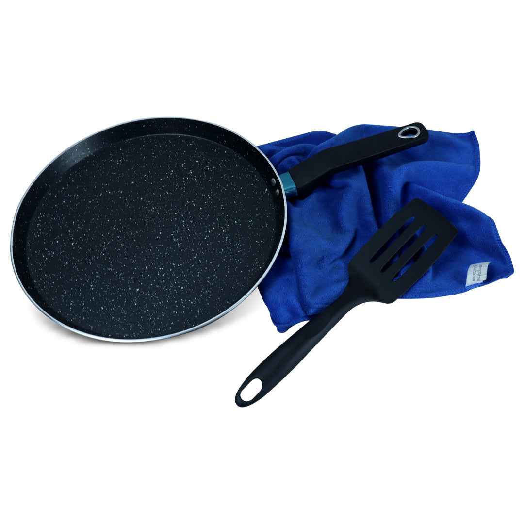 Silverleafs Black Marble Non-Stick frying pan Combo